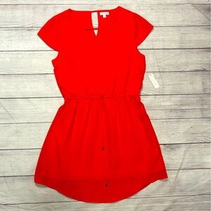 Charming Charlie Coral Drawstring Waist Dress